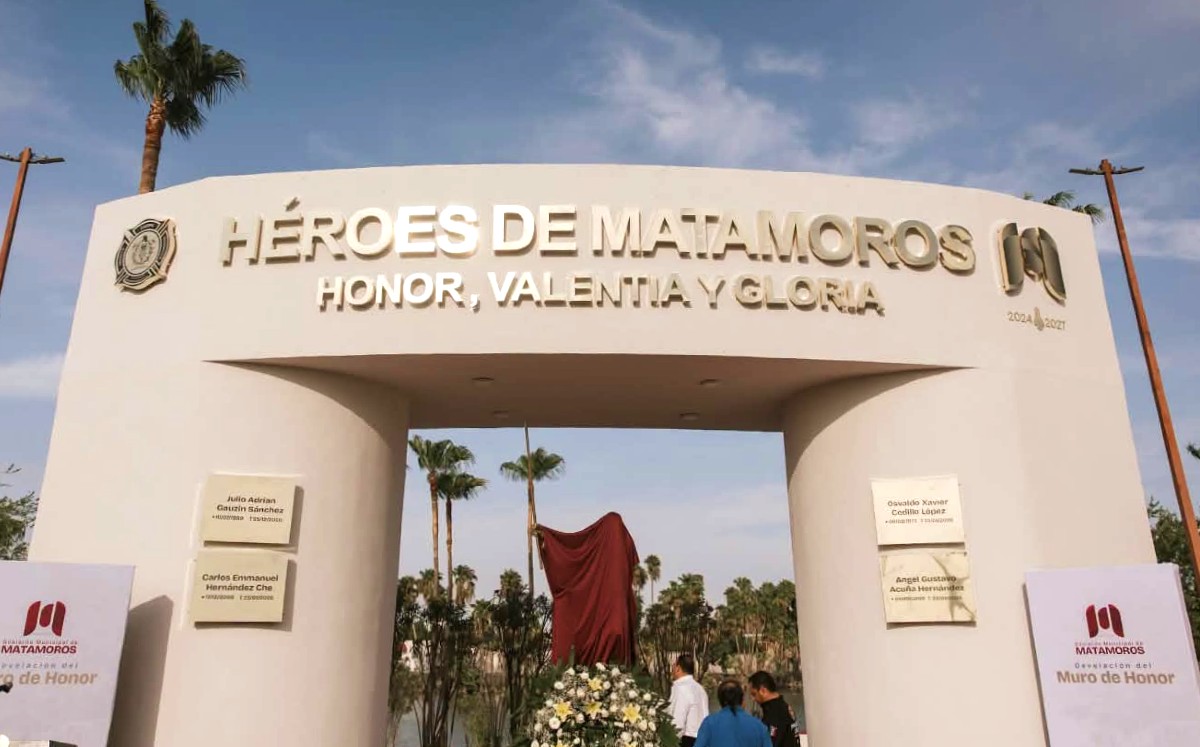 “Héroes de Matamoros”, inaugurado en honor a bomberos caídos. | Cortesia