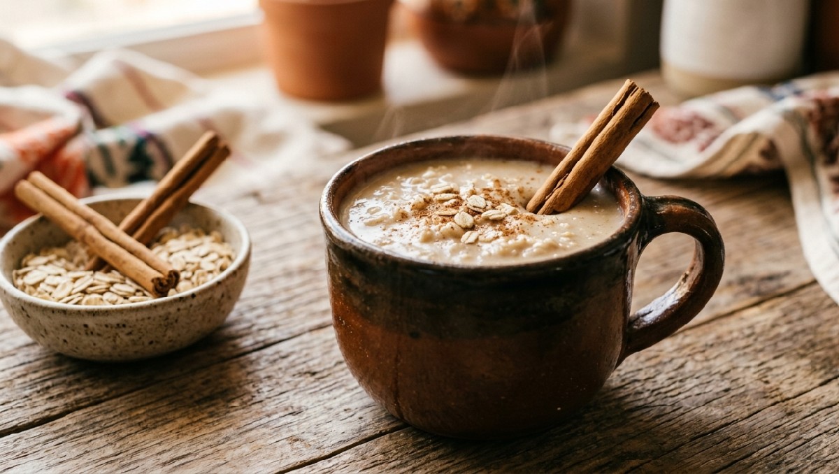 ¿Cómo preparar atole de avena? Receta con leche, canela y vainilla. | FOTO: MILENIO