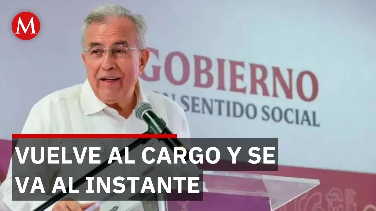Rubén Rocha pide licencia indefinida como gobernador de Sinaloa tras regresar