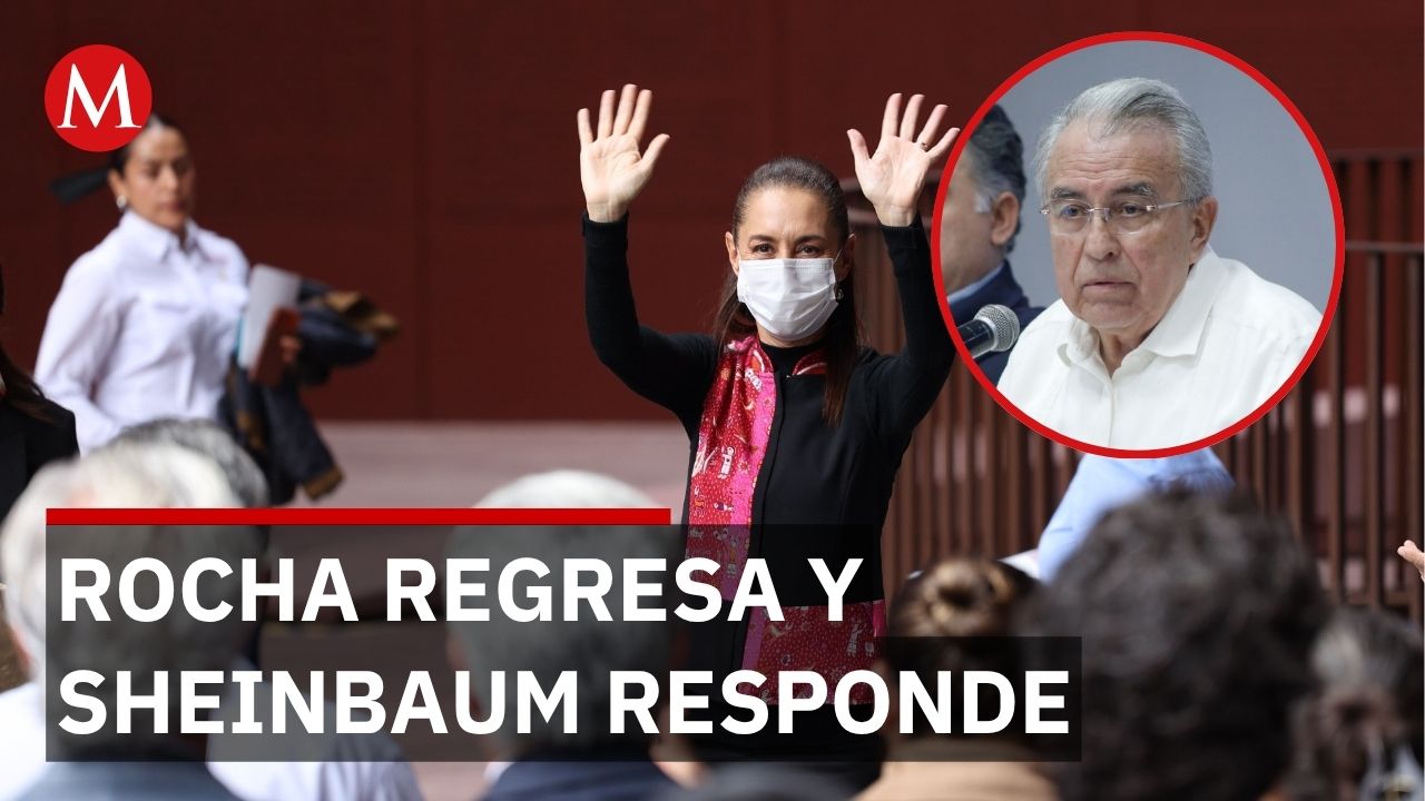 Sheinbaum desconoce regreso de Rocha Moya y advierte sobre la ambición de poder