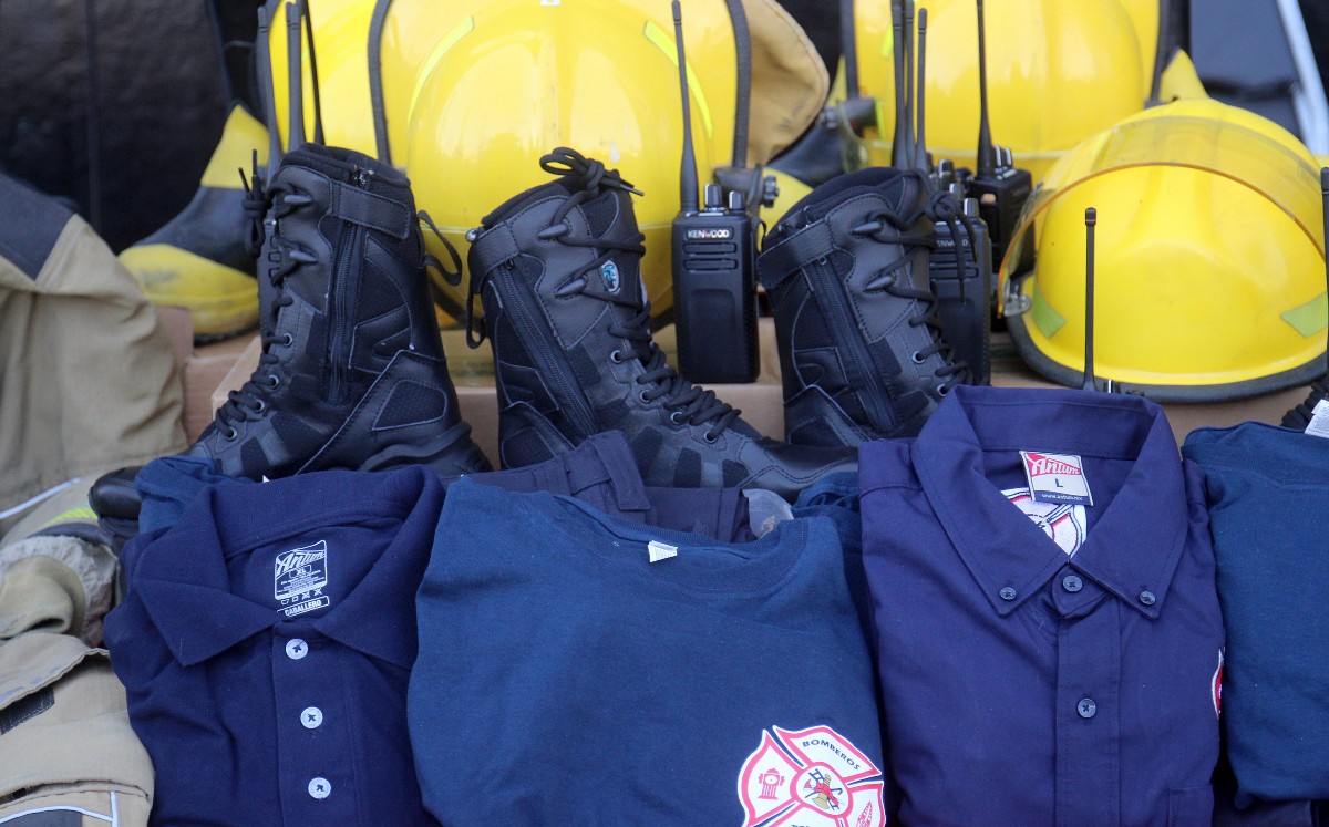 Bomberos de Torreón. | Foto: Rolando Riestra