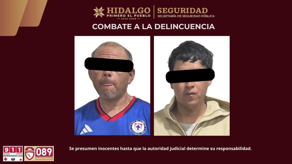 Detienen a dos hombres por huachicol en Tlaxcoapan, Hidalgo. (SSPH)