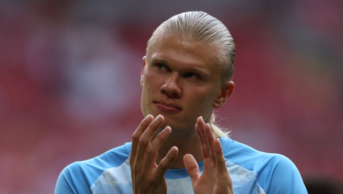 Erling Haaland sorprende con radical cambio de look (AFP)