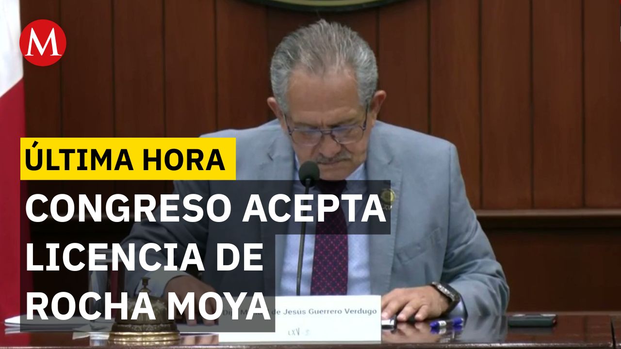 Última hora: Congreso de Sinaloa aprueba licencia de Rocha Moya