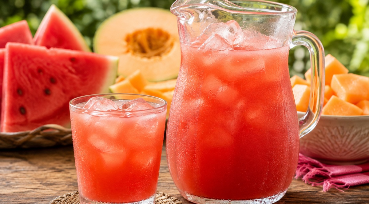¿Qué ingredientes lleva el agua de sandía con melón? | IA