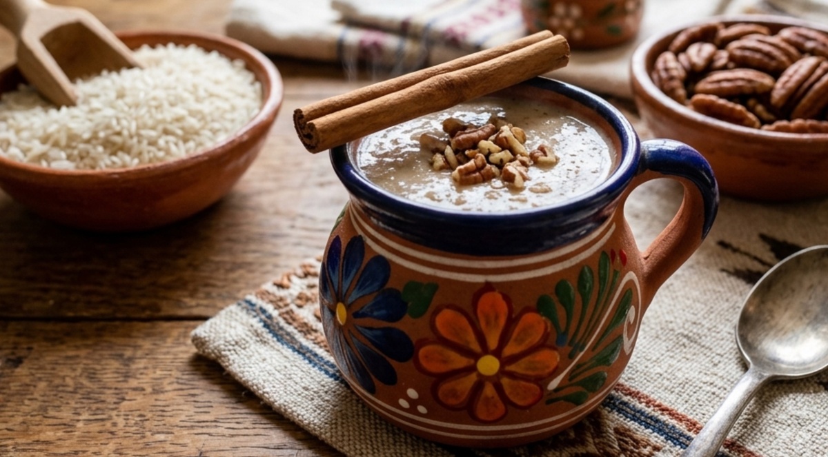 ¿Qué ingredientes lleva el atole de arroz con nuez? | IA