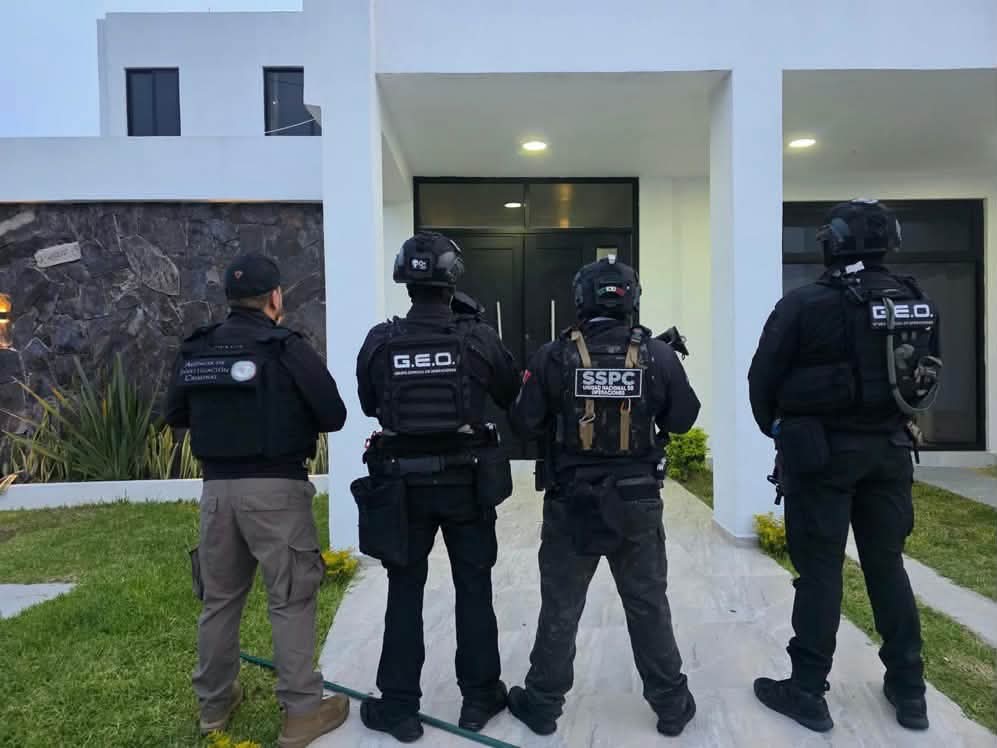 Detienen en Hidalgo a presuntos integrantes del CJNG. (Foto: Secretaría de Seguridad y Protección Ciudadana)