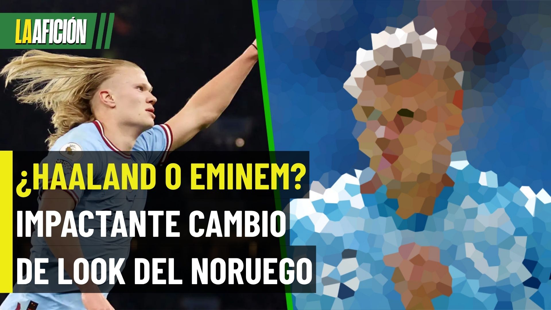 Erling Haaland sorprende con radical cambio de look
