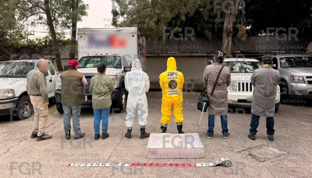 La Fiscalía está en espera del dictamen final para determinar la cantidad exacta de dicha sustancia. | FGR