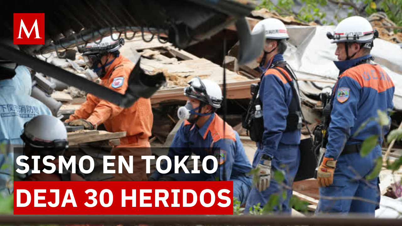 Fuerte sismo de 5.9 sacude Tokio y deja más de 30 heridos en cinco prefecturas