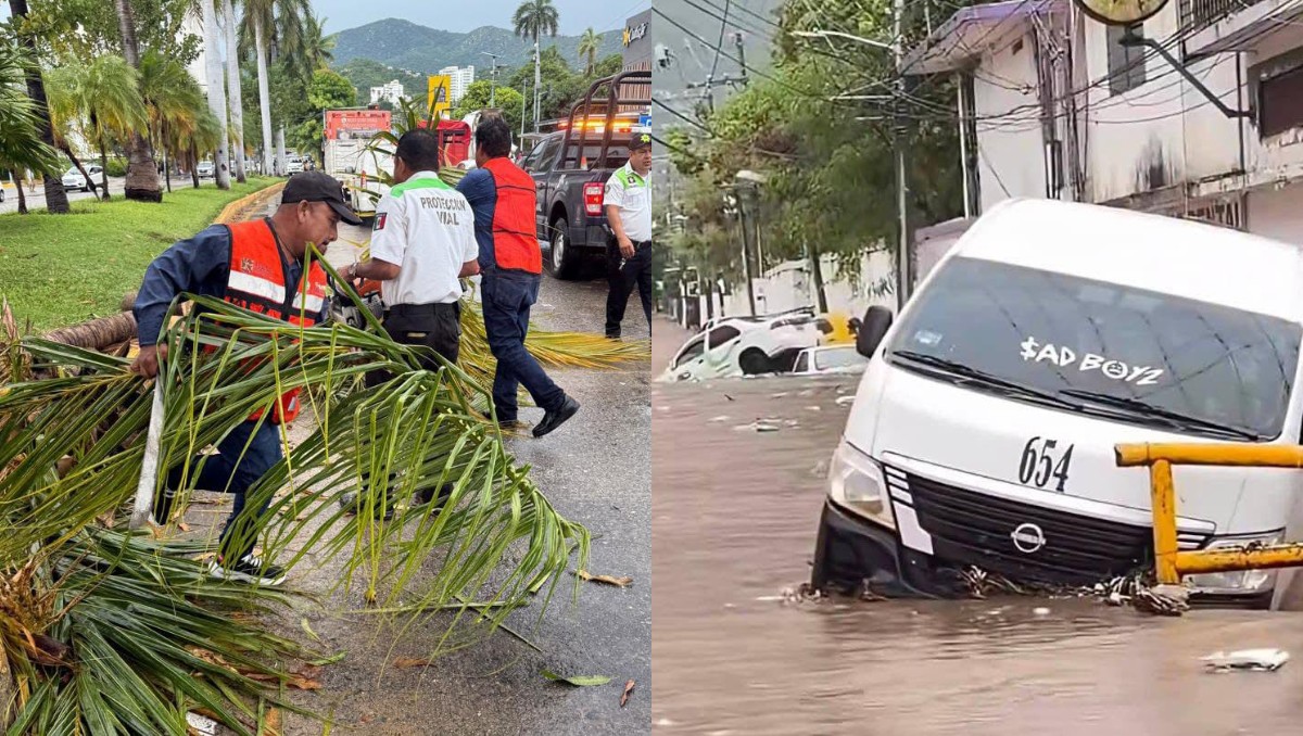 Lluvias en Acapulco causan afectaciones. | Foto: Especial
