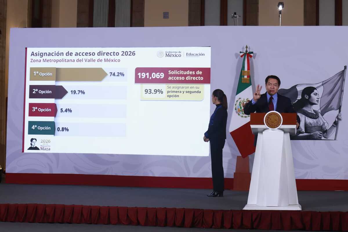 Mario Delgado presentó los resultados y avances del nuevo esquema de ingreso a educación media superior | Foto: Juan Carlos Bautista