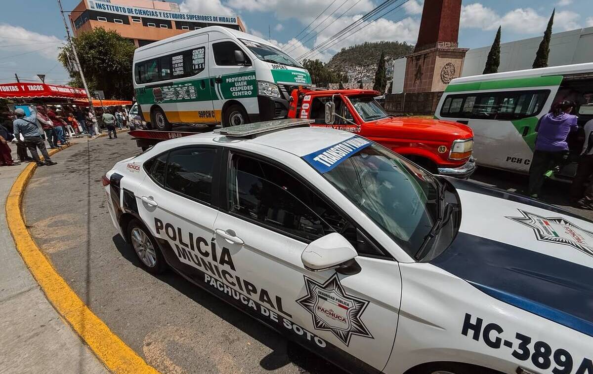 Van más de mil infracciones al transporte en Pachuca