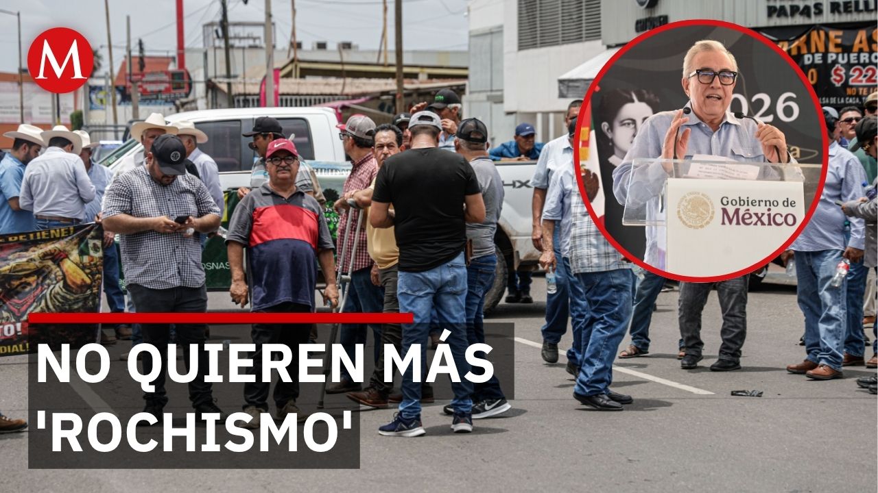 Protestan en Palacio de Gobierno de Culiacán para exigir un freno definitivo al grupo de Rocha Moya