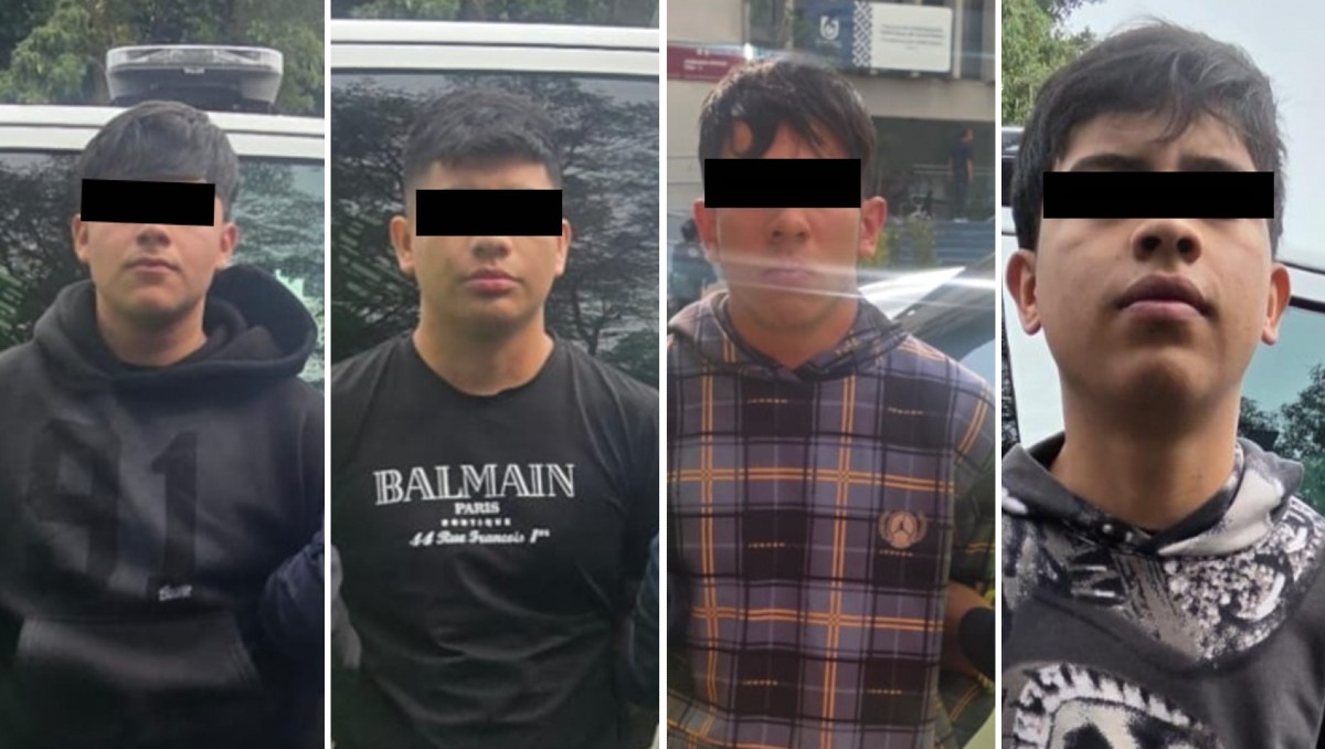 La SSC detuvieron a los seis jóvenes en posesión de aparente droga y por presunta relación a una agresión con arma de fuego| Foto: Especial