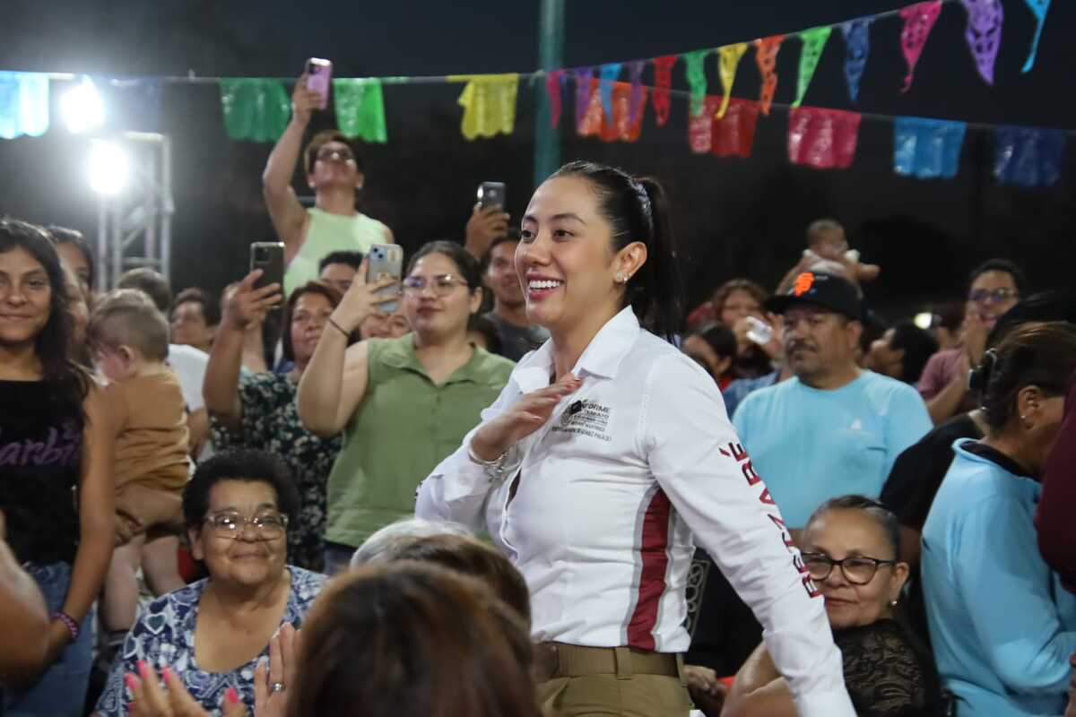 Betzabé Martínez presenta su Primer Informe con verbena. | Foto: Verónica Rivera.