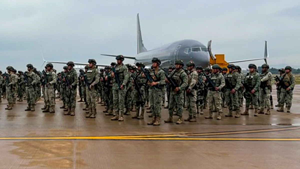 La Defensa envió 300 elementos para reforzar las actividades operativas en Sinaloa. | Foto: Defensa