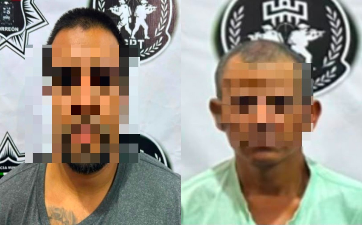Detienen a dos por disparar contra trabajador en Torreón. | Foto: Cortesía Seguridad Pública