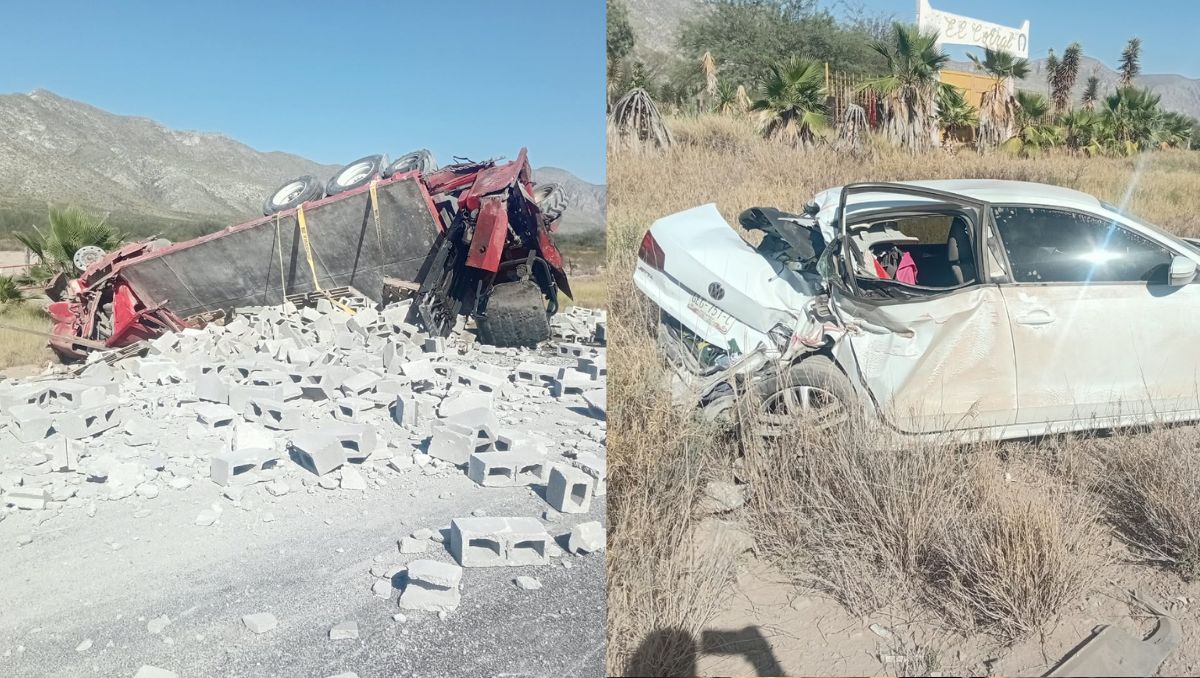 Ocurrió en la carretera a Villa Nazareno, Durango, a la altura del ejido Francisco Villa del municipio de Lerdo, Durango. | Cortesía de Vialidad