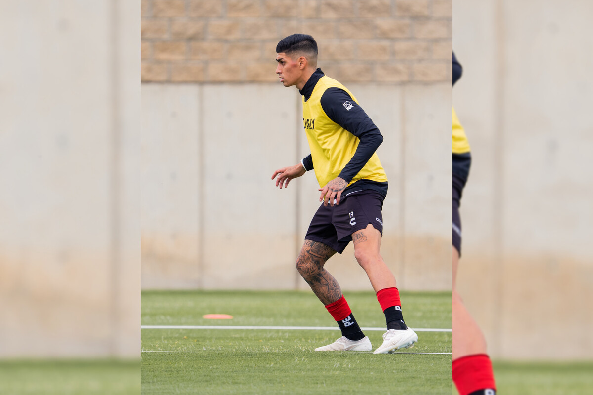 Adonis Frias entrenó con Atlas. (X @Atlasfc)