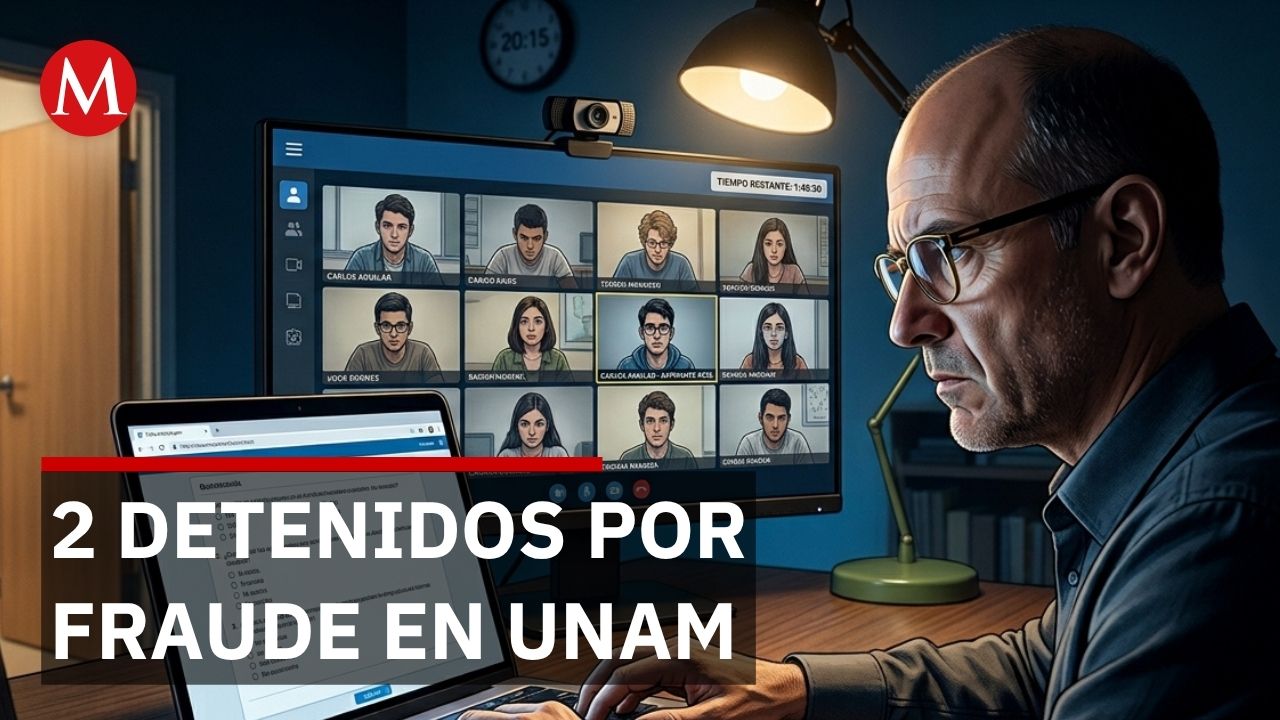 Detienen a 2 hombres que respondían exámenes de UNAM por aspirantes a cambio de dinero