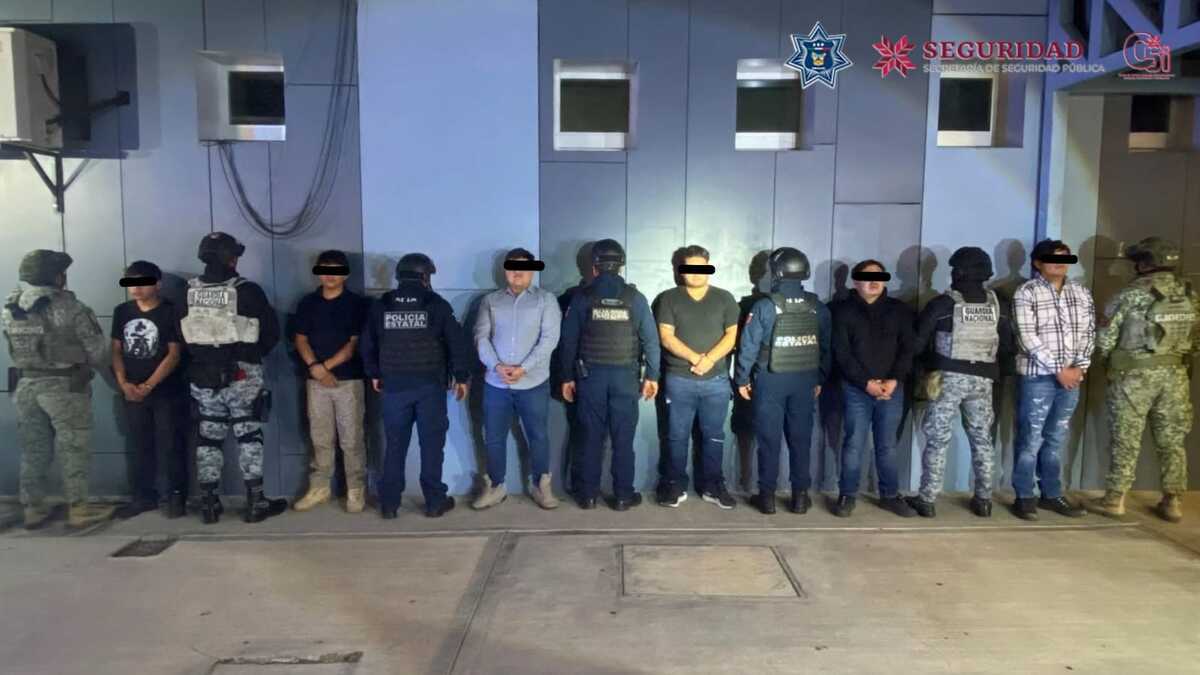 Investigan si seis detenidos en Hidalgo están ligados a grupos criminales de otros estados. (SSPH)