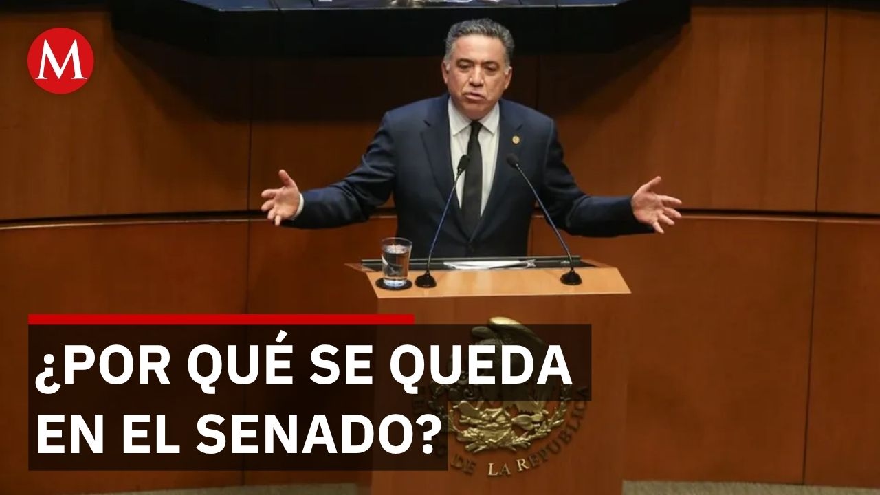Inzunza se separa de Morena pero rechaza dejar su escaño en el Senado