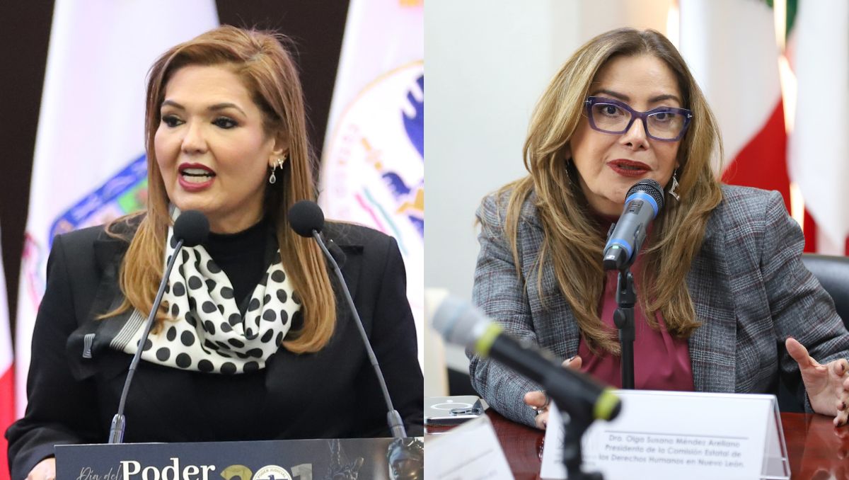 Laura Perla Córdova, magistrada presidenta del Poder Judicial, y Susana Méndez presidenta de la CEDH. Luis Guerra