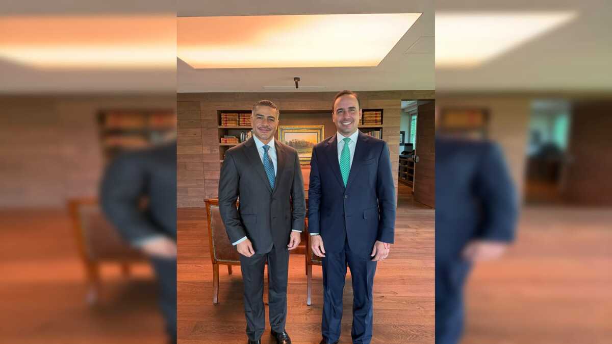 Manolo Jiménez y Omar García Harfuch refuerzan seguridad de Coahuila. | Foto: Foto: cortesía del Gobierno de Coahuila.