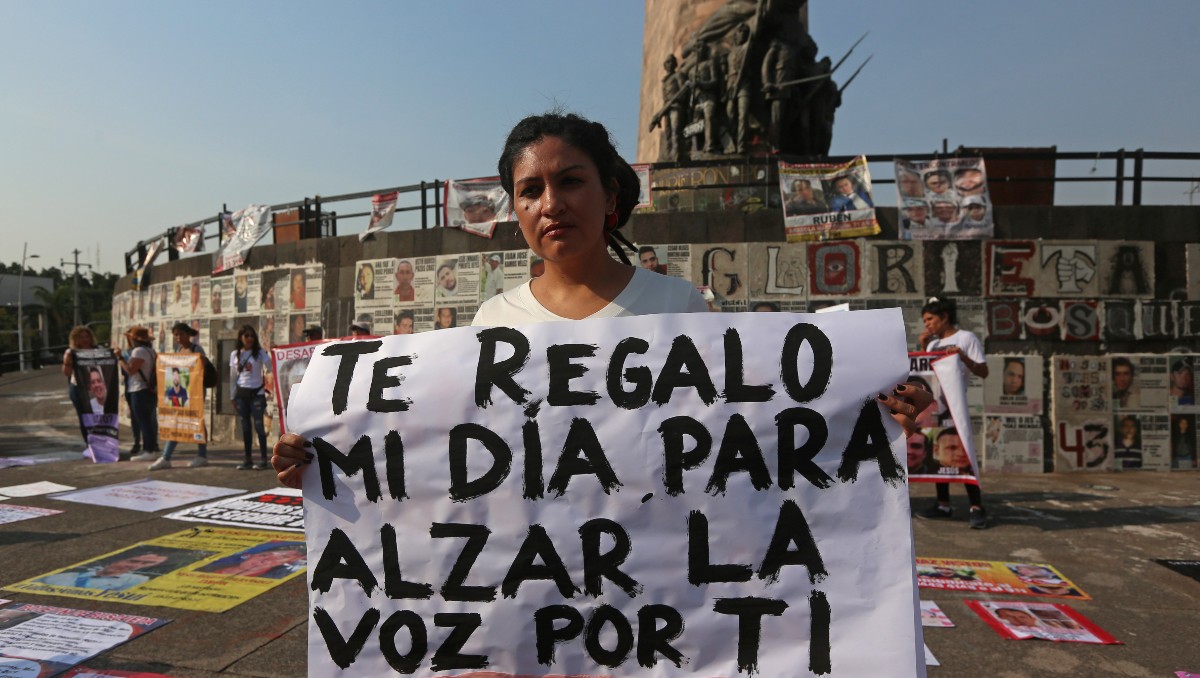 Protesta de familiares de personas desaparecidas en Guadalajara (Archivo MILENIO)