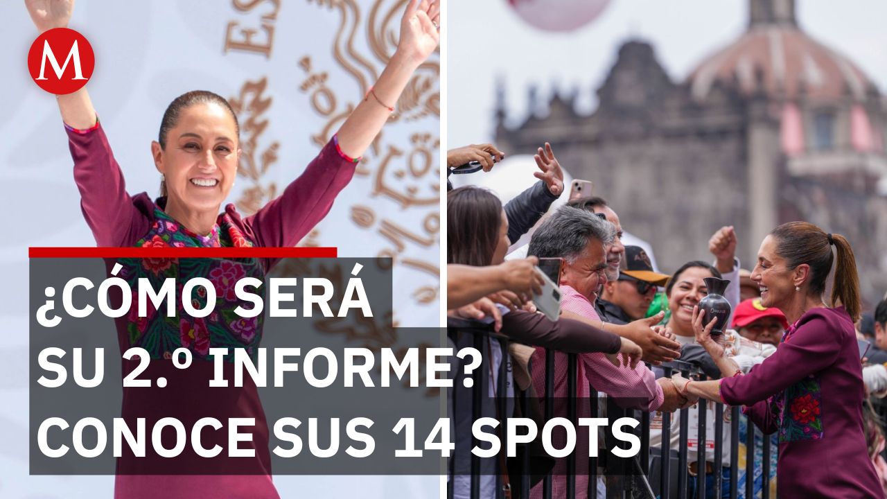 Sheinbaum revela la ruta de su Segundo Informe de Gobierno