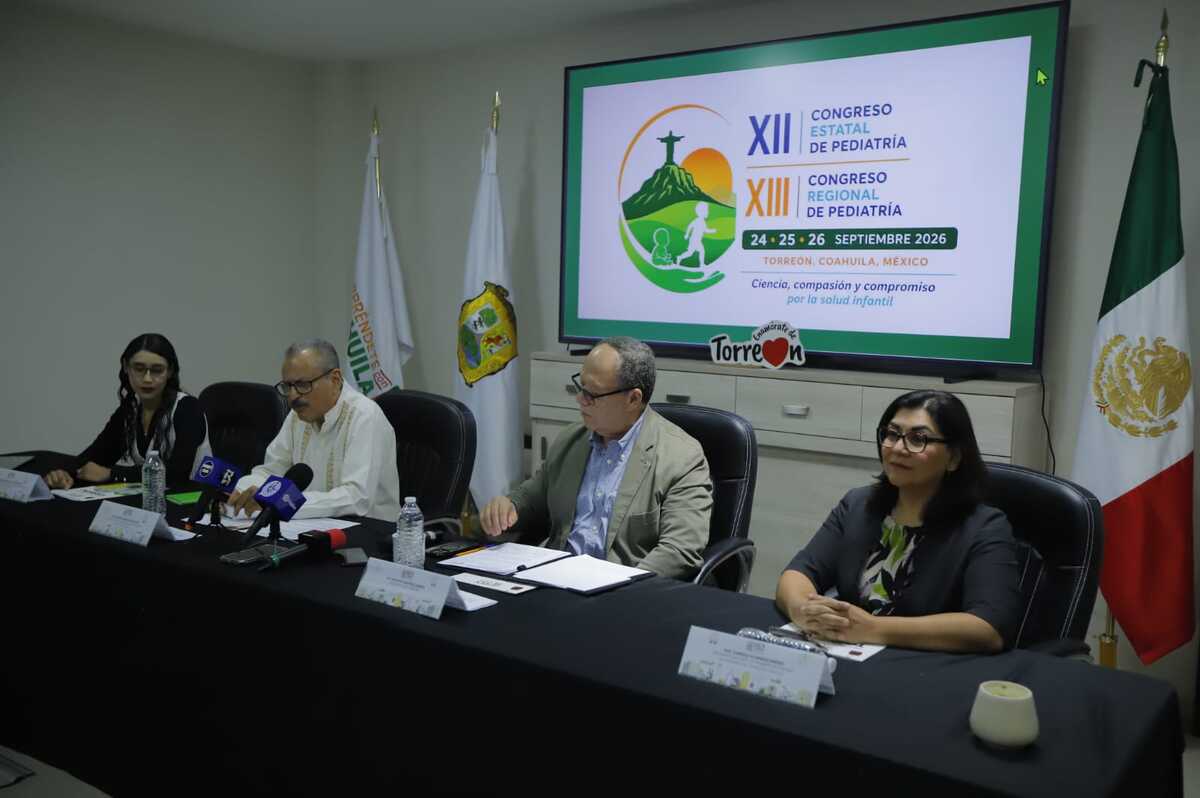 Torreón será sede del Congreso Estatal y Regional de Pediatría 2026. | Foto: Mnauekl Guadarrama.