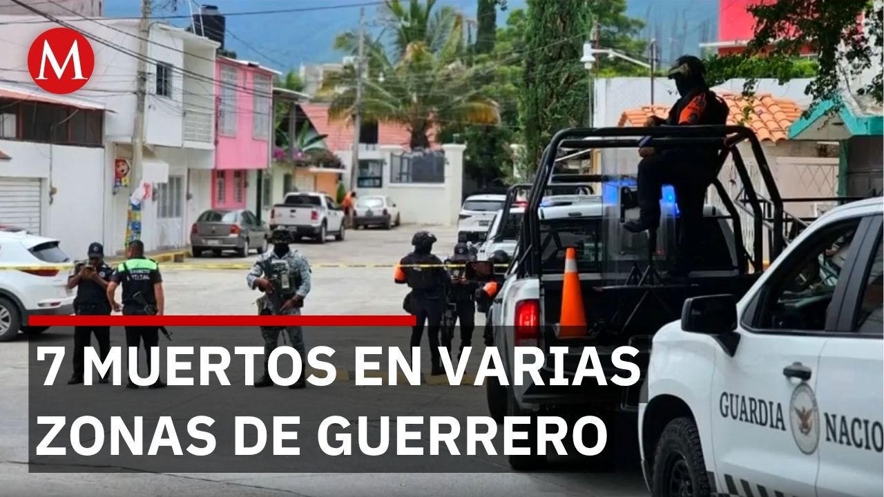 Violencia en Guerrero: 7 personas mueren en distintos hechos en zona centro