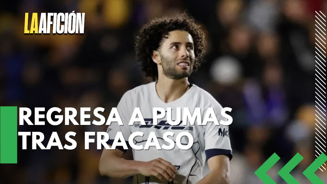 César Huerta regresa a Pumas tras ser aislado del equipo en Anderlecht