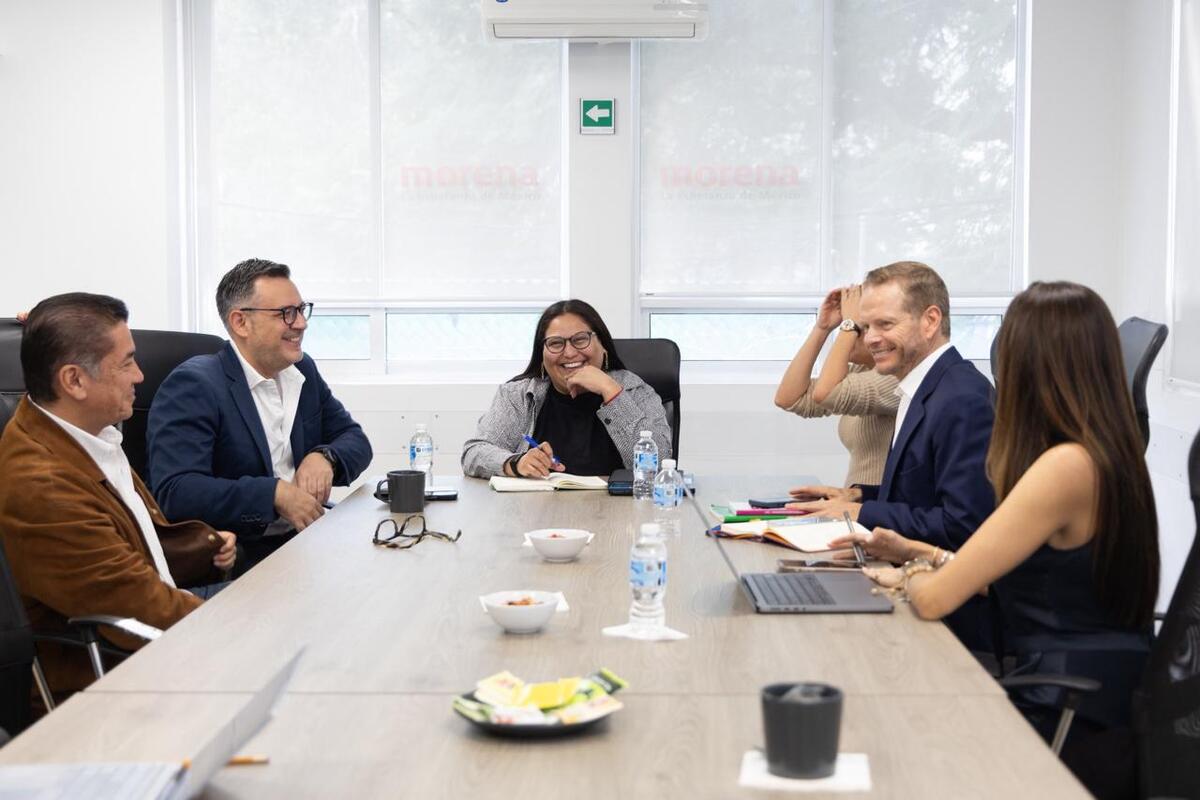 Citlalli Hernández, Karen Castrejón, Arturo Escobar y Carlos Puente afianzan la alianza oficialista. | Foto: Especial