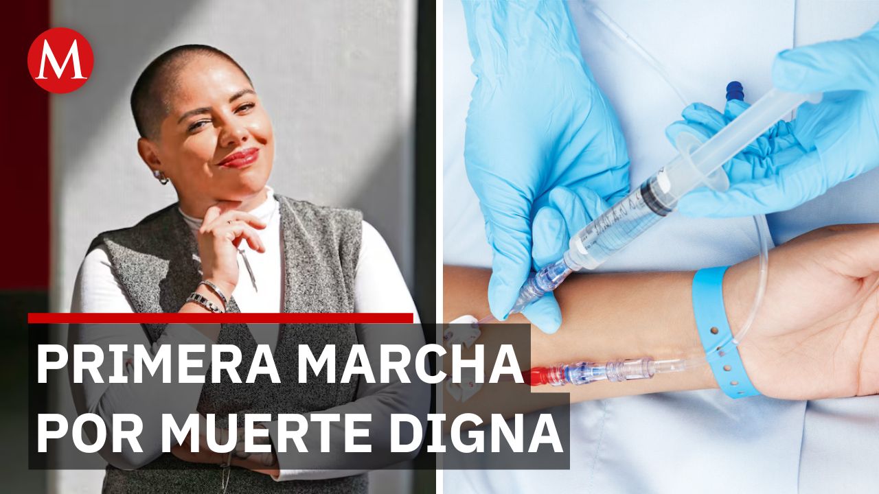 Paciente terminal marcha por derecho a decidir su muerte mientras su cuerpo falla