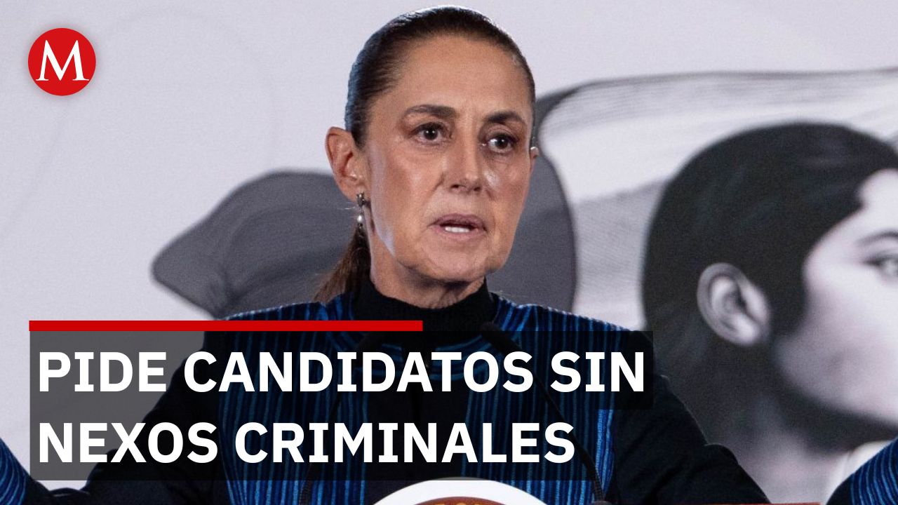 ¡Sin pactos! Sheinbaum pide candidatos honestos y alejados del crimen organizado