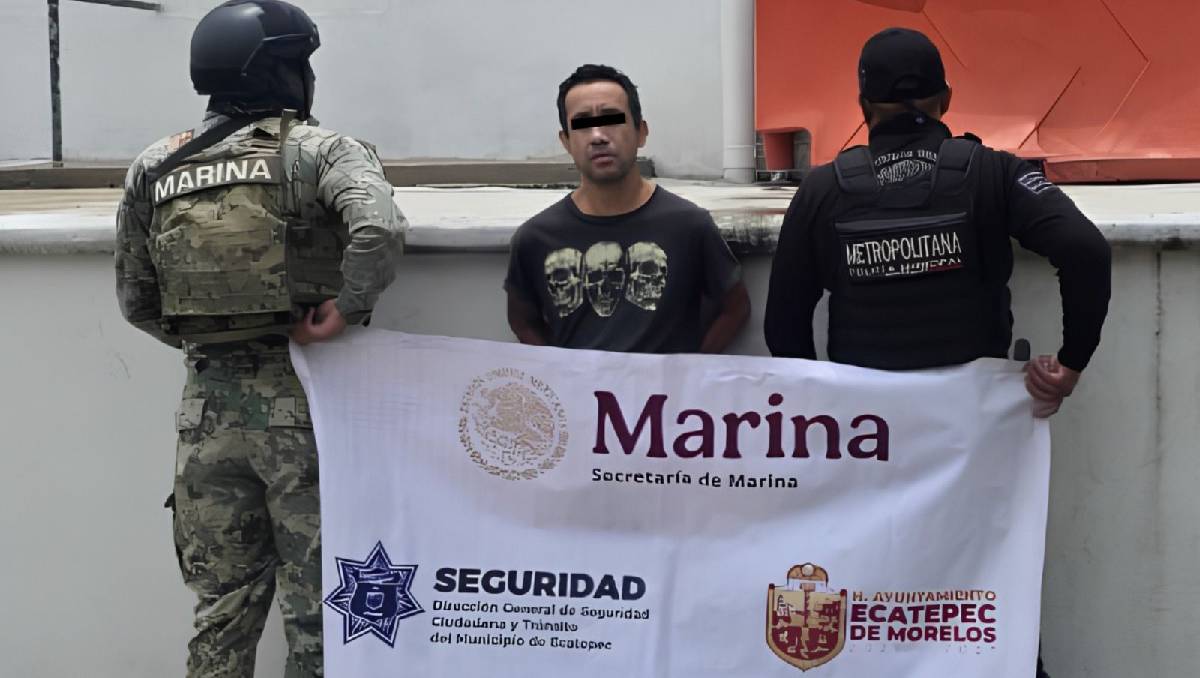 El presunto ladrón fue trasladado a un reclusorio de la Ciudad de México. | Foto: Policía Municipal de Ecatepec