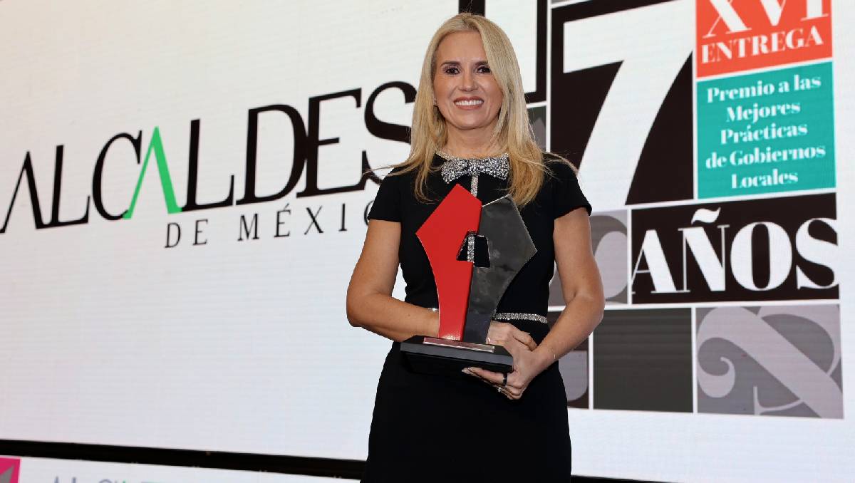 Romina Contreras obtuvo el Premio a las Mejores Prácticas de Gobiernos Locales 2026. | Foto: Especial