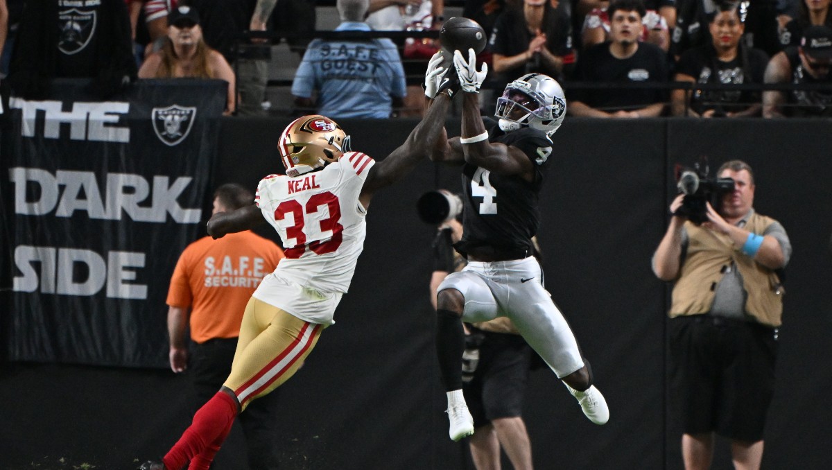 Las Vegas Raiders cae en su último partido de la pretemporada ante San Francisco 49ers (AP)