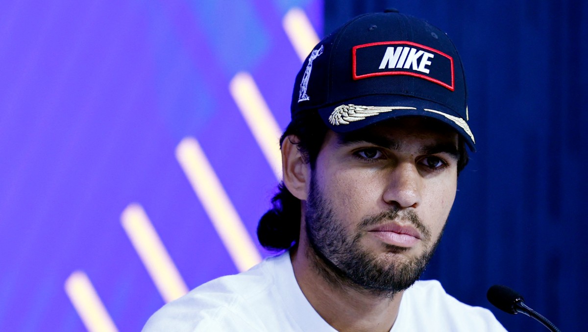 Carlos Alcaraz estuvo a nada de perderse el US Open por su lesión en la mano (Reuters)