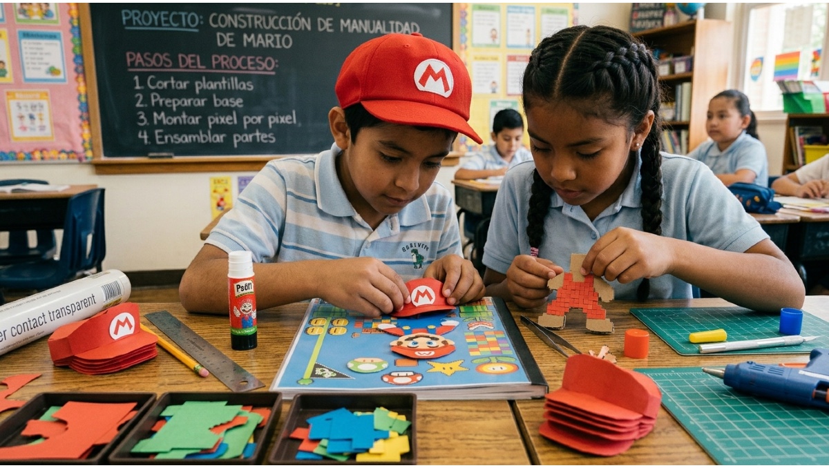 Cómo decorar tu cuaderno de Mario Bros paso a paso | IA DISCOVER