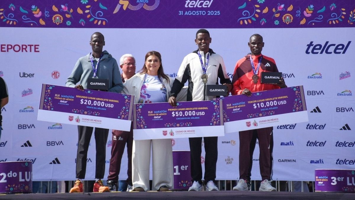 ¿Cuánto dinero ganan los primeros lugares del Maratón CdMx 2026? (FB: @MaratonCDMX)