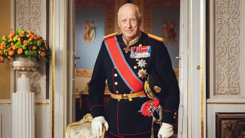 El féretro del rey Harald permanecerá en capilla ardiente en el Palacio Real de Oslo hasta el 8 de septiembre.| Foto( archivo) : The Royal House No
