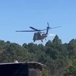 En medio de la maniobra, las hélices habrían golpeado una rama, provocando que el helicóptero regresara al suelo.