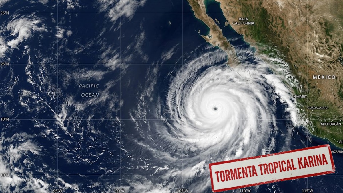 Ubicación de la tormenta tropical 'Karina' en el Pacífico | IA Discover