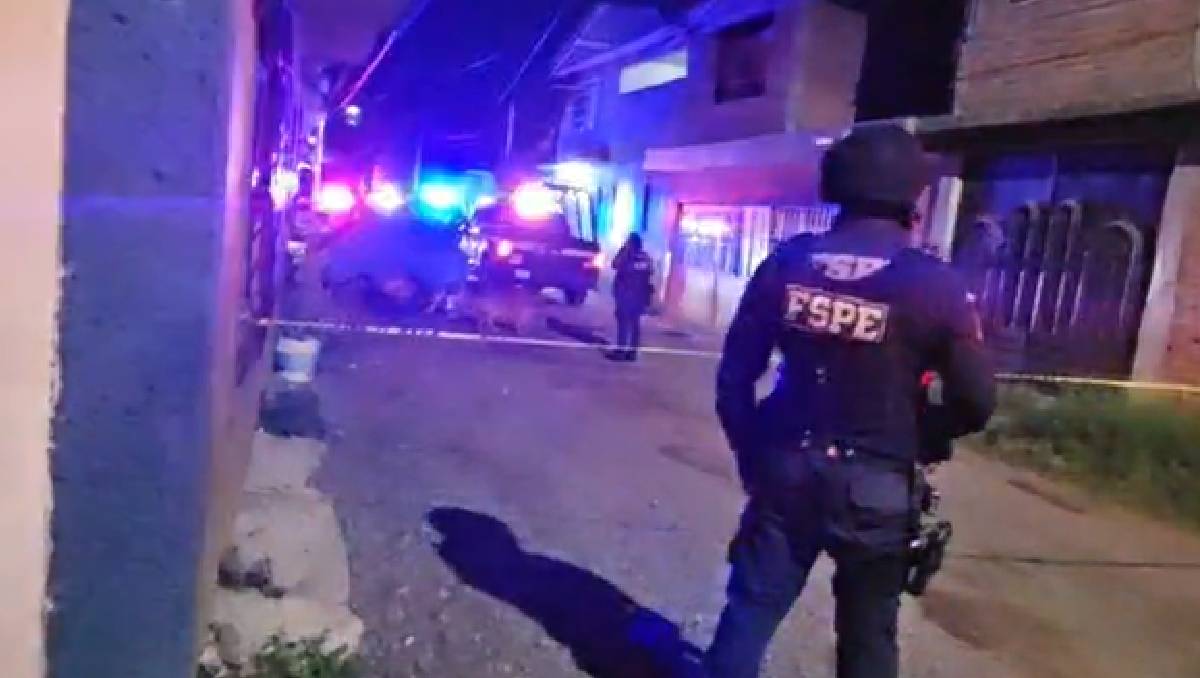 Elementos de la policía municipal acordonaron el lugar del hecho en la colonia Benito Juaréz