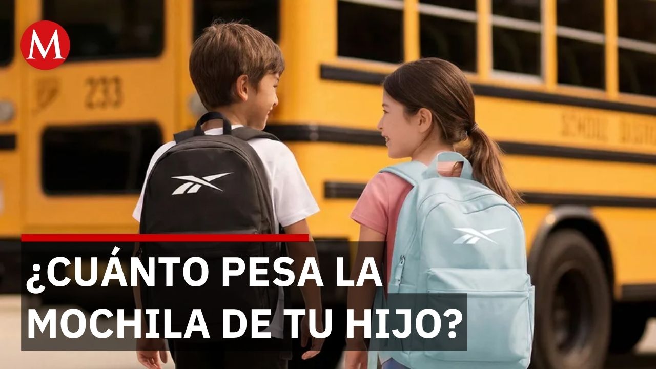 Especialistas advierten: mochilas escolares causan dolores en menores
