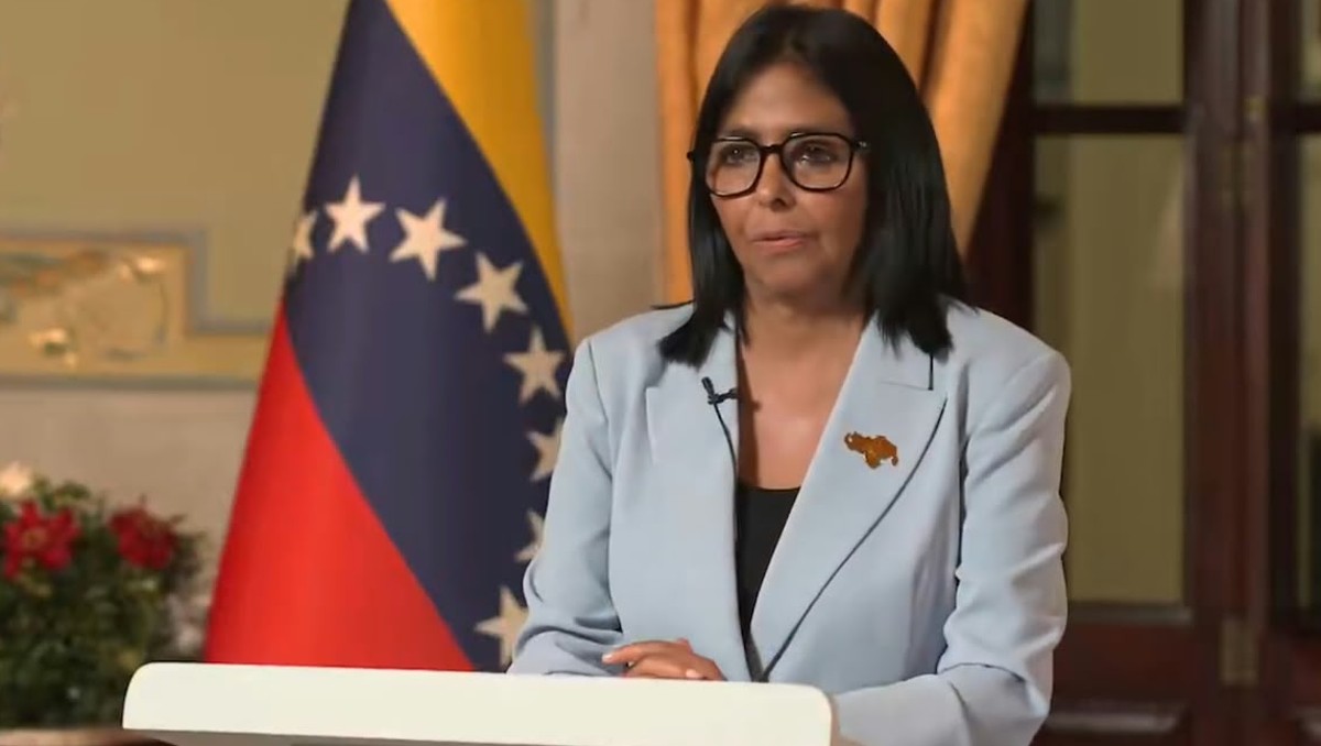 La mandataria en un mensaje transmitido por el canal estatal Venezolana de Televisión | Foto: Redes sociales