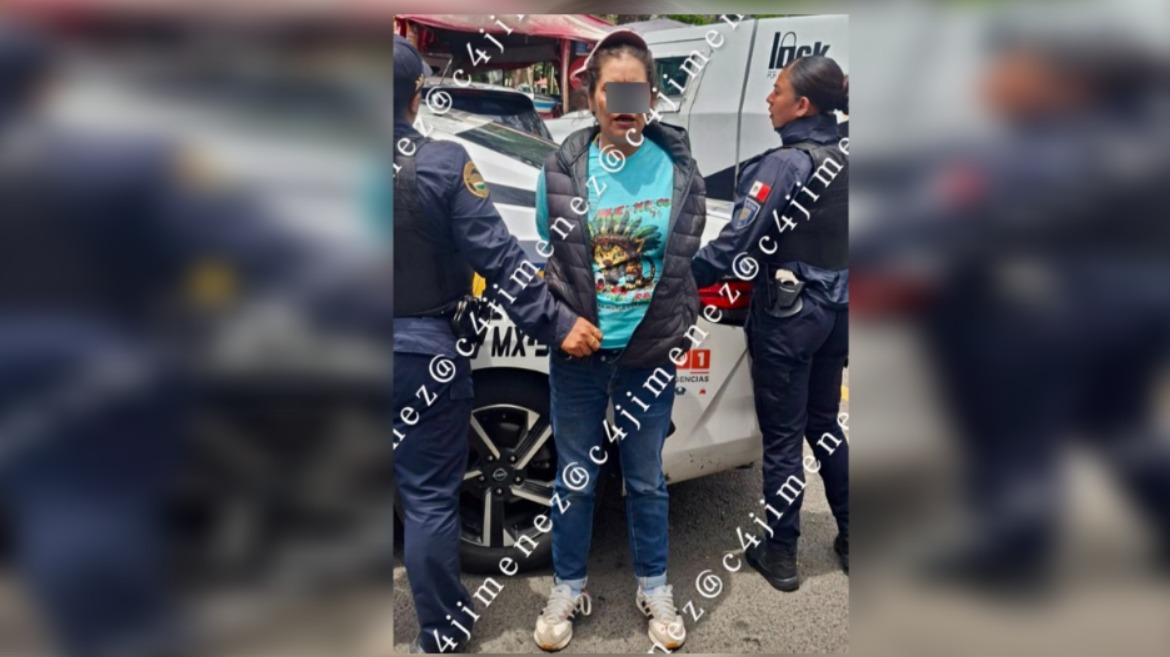 La mujer fue trasladada con las autoridades correspondientes. (Foto: especial)